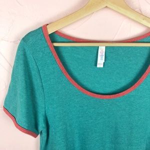 Lularoe Knitted Teal Classic T Top
